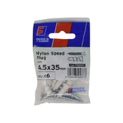 ForgePack Plasterboard Fixing 6 per Pk Nylon 4.5x35mm (S)