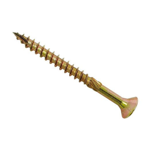 Spectre Woodscrew 6.0x80mm Bx 100 Yellow Zinc