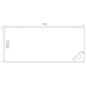 Pure Baths ALPHA 1600MM X 800MM SHOWER TRAY