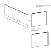 Pure Baths 700mm End Bath Panel