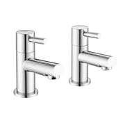 Pure Baths PHI CHROME PAIR TAPS FOR BASIN 2TH