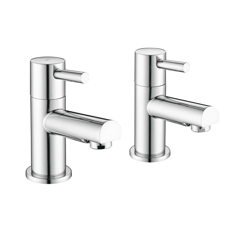 Pure Baths PHI CHROME PAIR TAPS FOR BASIN 2TH