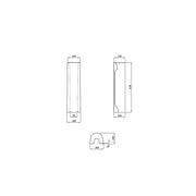 Pure Baths Drift Round 680mm x 185mm Full Pedestal - White