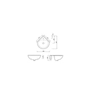 Pure Baths Laguna 450mm x 465mm 1 Tap Hole Corner Basin - White