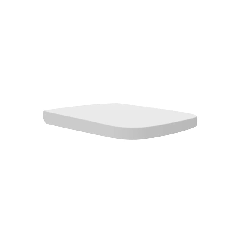 Pure Baths Eclipse Square Wrapover Soft Close Seat  - White