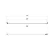 Pure Baths Belmont 6mm x 900mm Side Shower Panel
