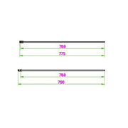 Pure Baths Belmont 8mm x 800mm Wetroom Panel