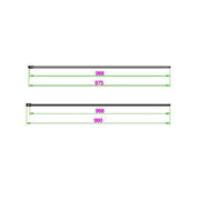 Pure Baths Belmont 8mm x 1000mm Wetroom Panel