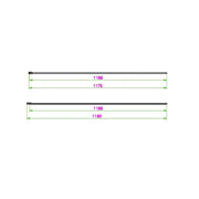 Pure Baths Belmont 8mm x 1200mm Wetroom Panel