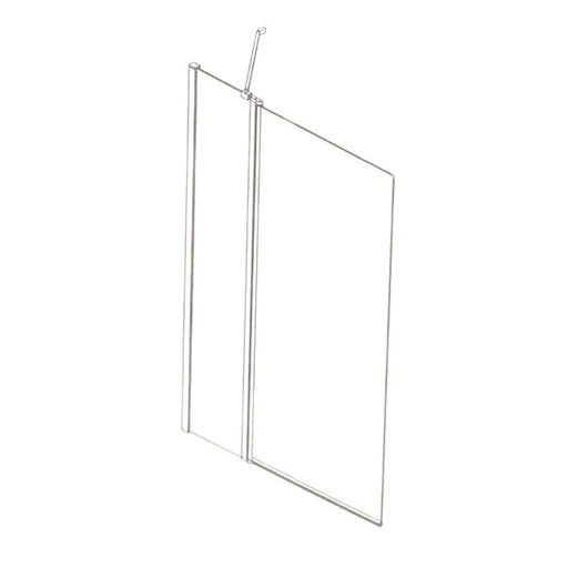 Pure Baths Belmont 6mm x 1000mm x 1400mm Square Bath Screen