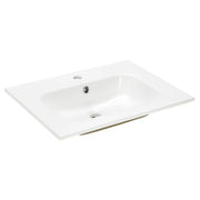 Pure Baths Thalia 610mm x 480mm 1 Tap Hole Ceramic Washbasin