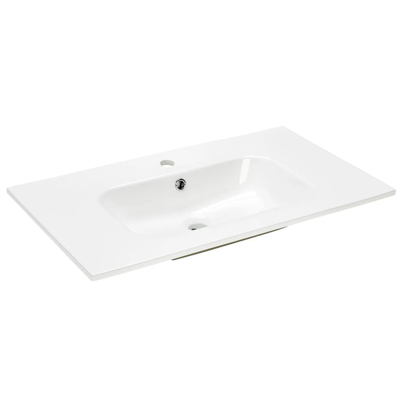 Pure Baths Thalia 810mm x 480mm 1 Tap Hole Ceramic Washbasin