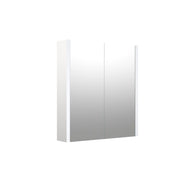 Pure Baths Thalia 580mm x 650mm 2 Door Mirror Cabinet w/ Glass Shelves - Matt White