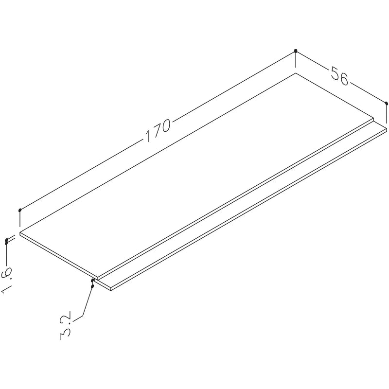 Pure Baths Thalia 1700mm 2 Piece Bath Panel - Matt Grey