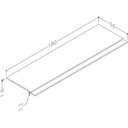 Pure Baths Thalia 1800mm 2 Piece Bath Panel - Matt Grey