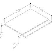 Pure Baths Thalia 700mm 2 Piece Bath Panel - Matt Grey