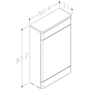 Pure Baths Isle 500mm x 830mm x 210mm WC Unit Only - Savannah Green