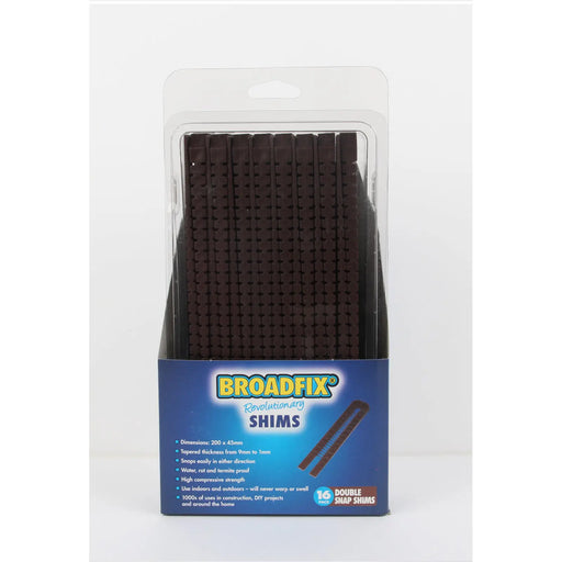 Broadfix Double Snap Shims 16 Per Pk Brown