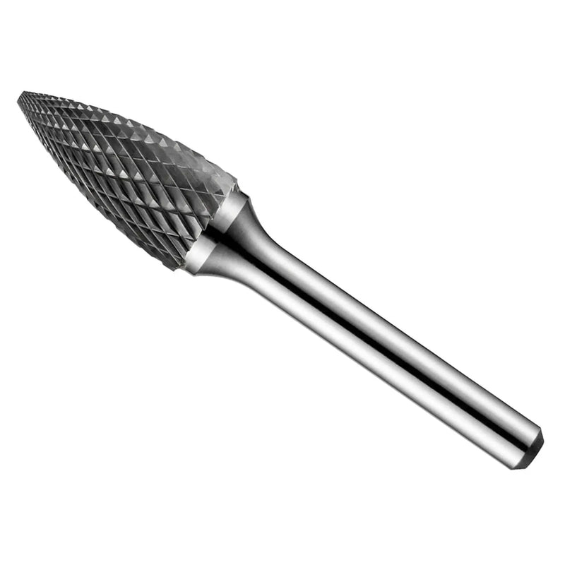 Dormer Carbide Burr 9.6x6.0mm Pointed Tree Bright Per 1