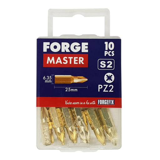 ForgeMaster Pozi Compat. Bit 10 Pieces PZ3 x 25mm