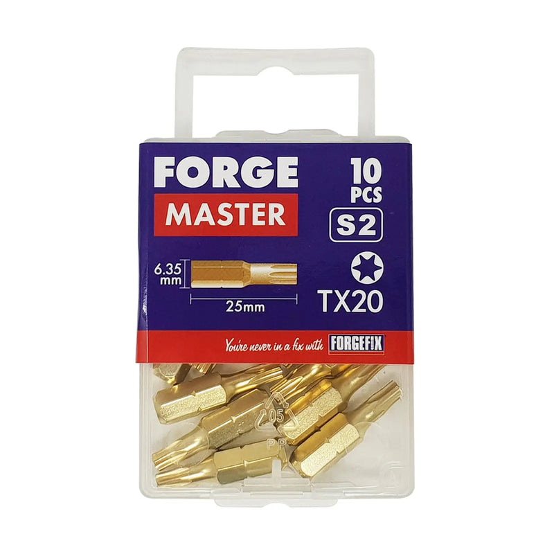 ForgeMaster Torx Compat. Bit 10 Pieces T10 x 25mm