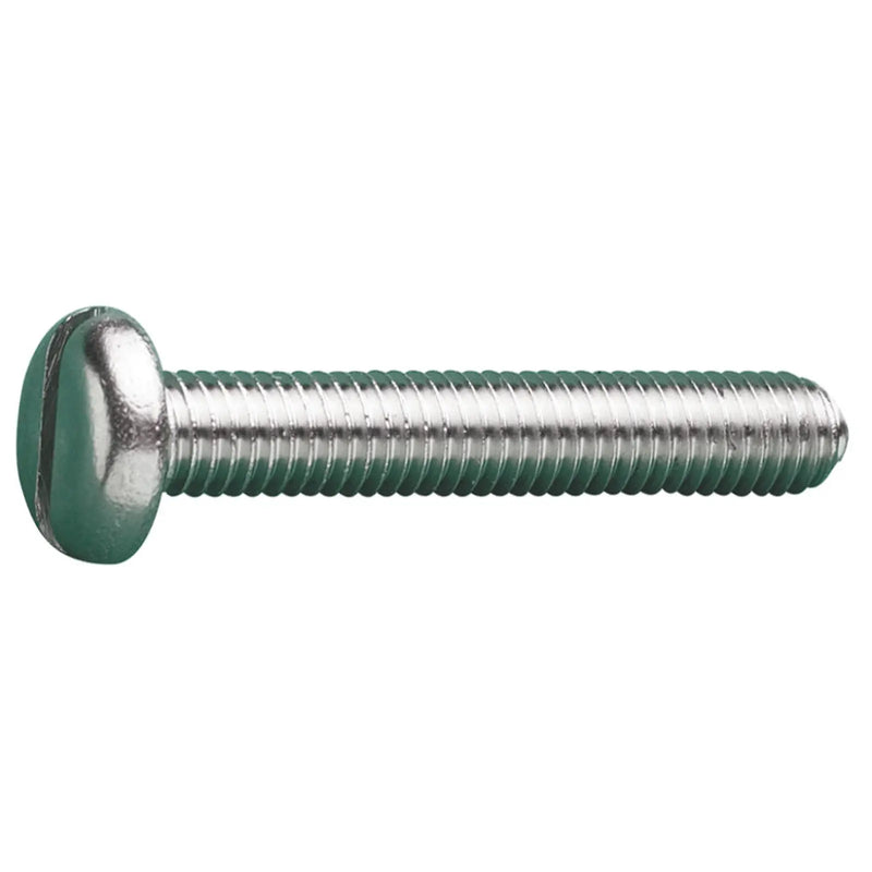 MetalMate Machine Screw M5x50 SS Slot Pan Hd DIN85 Bx 200
