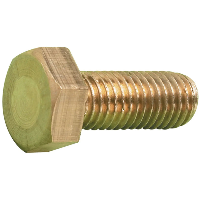 MetalMate Hex Set Brass M4x25 DIN933 Bx 100
