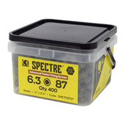Spectre T/Fix Screw 6.3x87mm Tub 400 T17 Tip 1000hr Green
