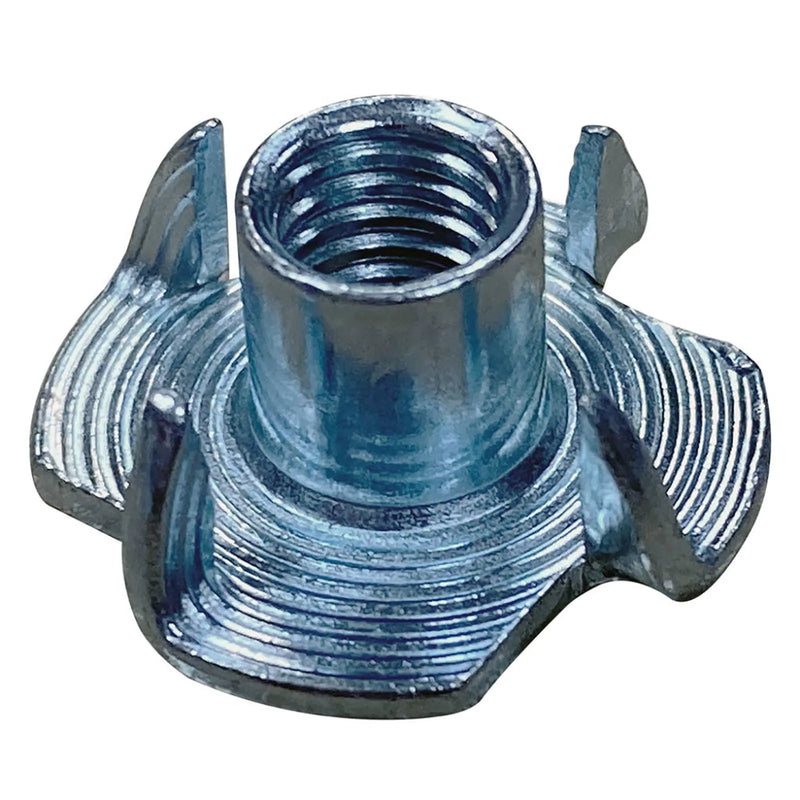 MetalMate Tee Nut BZP M10 Four Prongs 13mm Bx 200