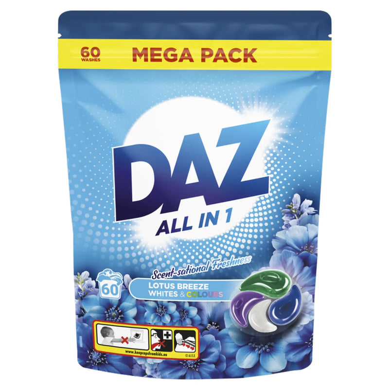 Daz Laundry Pods 60 Wash Lotus Breeze
