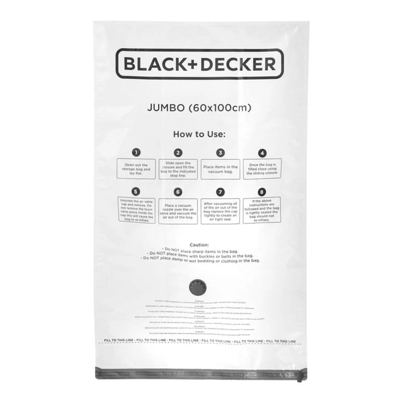 Stax Black & Decker Vacuum Storage Bags Jumbo 3 Pack