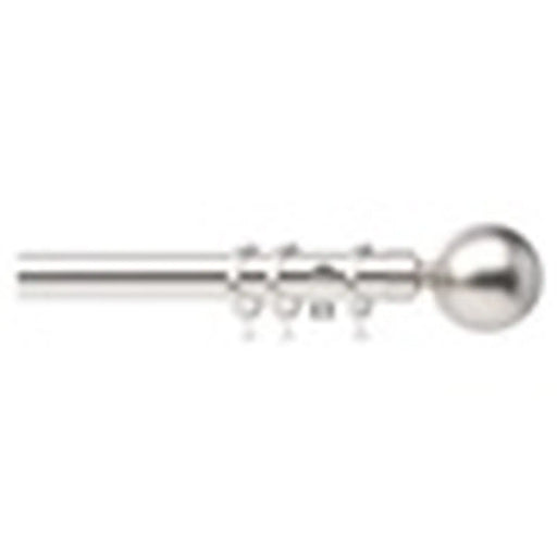 Jones Interiors Cosmos 28mm Metal Curtain Pole Kit Matt Nickel 300cm