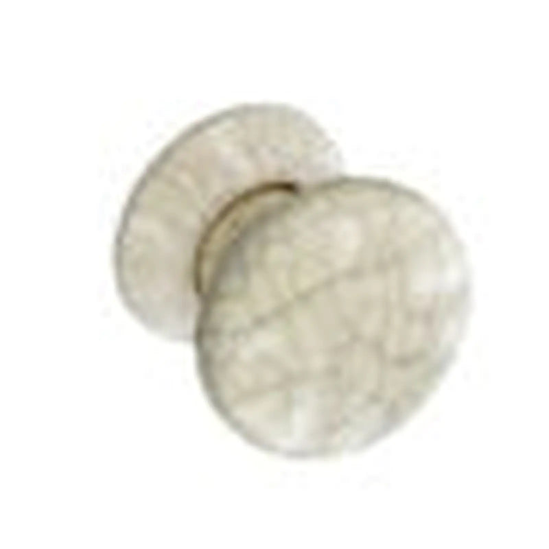 Securit Ceramic Door Knobs Cracked Cream (Pair) 60mm - Pack of 5