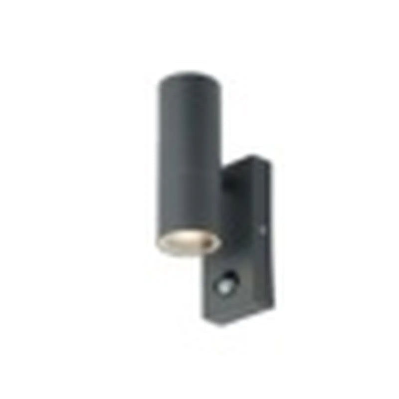 Zinc Leto 2 Light With PIR Anthracite