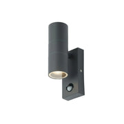 Zinc Leto 2 Light With PIR Anthracite