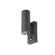 Zinc Leto 2 Light With PIR Anthracite