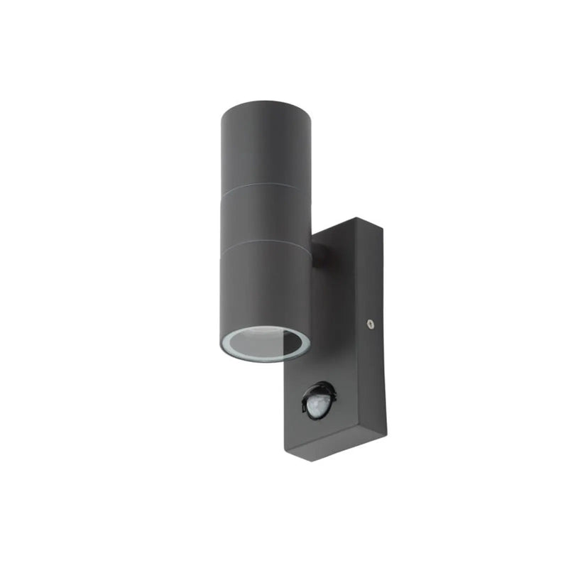 Zinc Leto 2 Light With PIR Anthracite