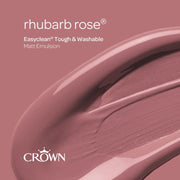 Crown Easyclean Matt Emulsion 2.5L Rhubarb Rose