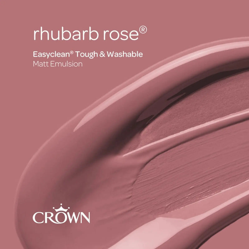 Crown Easyclean Matt Emulsion 2.5L Rhubarb Rose