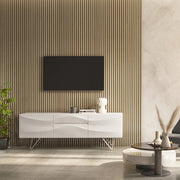 Cheshire Mouldings Acoustic Wall Panel Light Oak 21 x 2400 x 605mm
