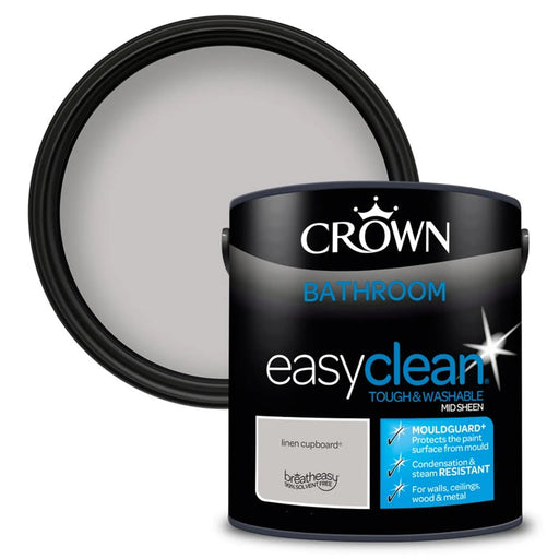 Crown Easyclean Bathroom Mid Sheen 2.5L Linen Cupboard