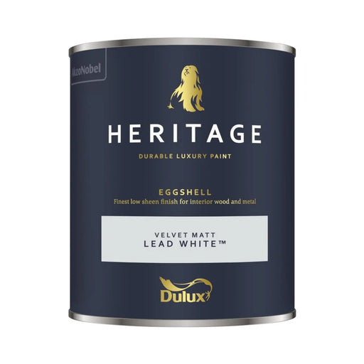 Dulux Heritage Eggshell 750ml Lead White