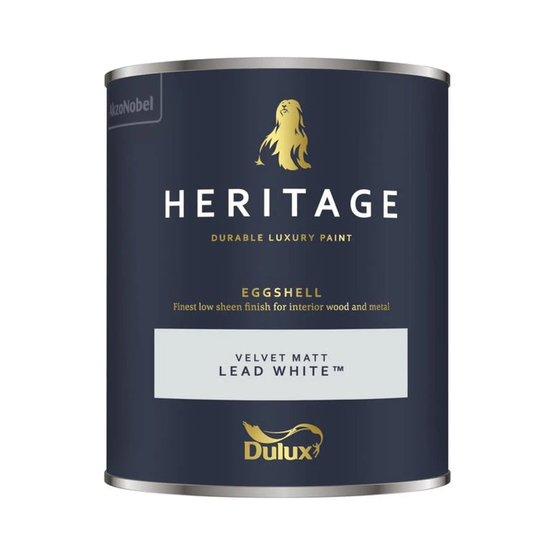 Dulux Heritage Eggshell 750ml Lead White