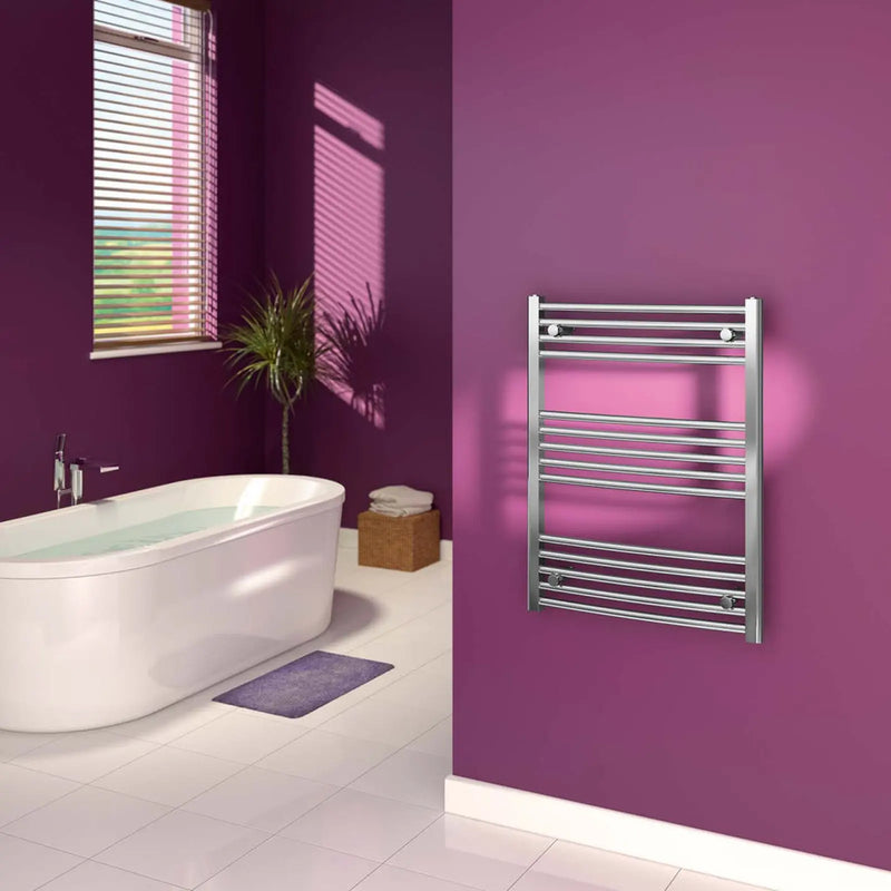 SupaPlumb Curved Towel Rail 600 X 800mm Chrome