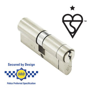 Smiths Locks Snap Safe Euro Cylinder Nickel 35 x 35mm