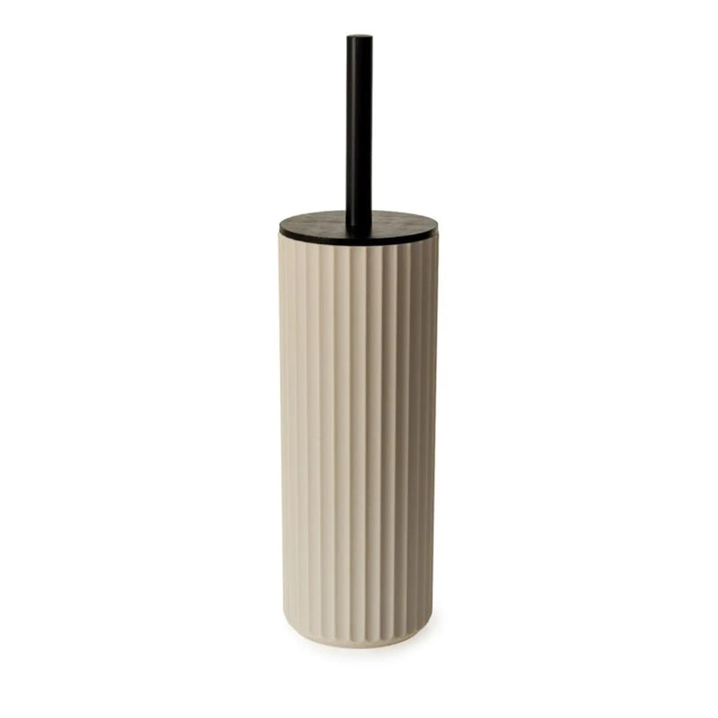 Blue Canyon Berkeley Toilet Brush Almond With Bamboo Lid