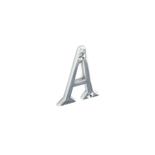 Securit Chrome Letter A 50mm - Pack of 5