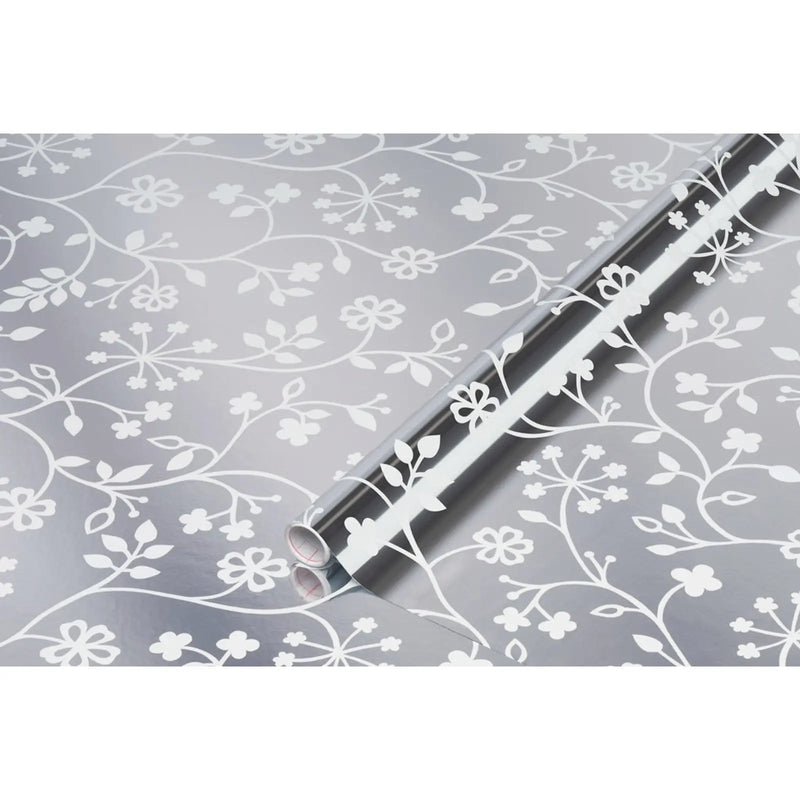 d-c-fix® Self Adhesive Film - Metallic Flower Tendril 45cm x 1.5m