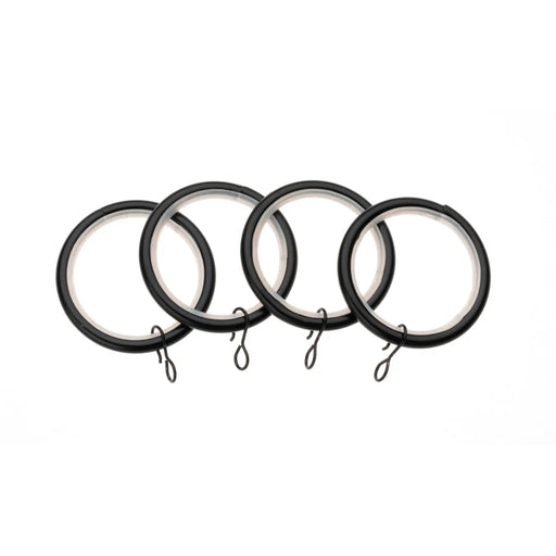 Universal Metal Rings Black 28mm 4 Pack