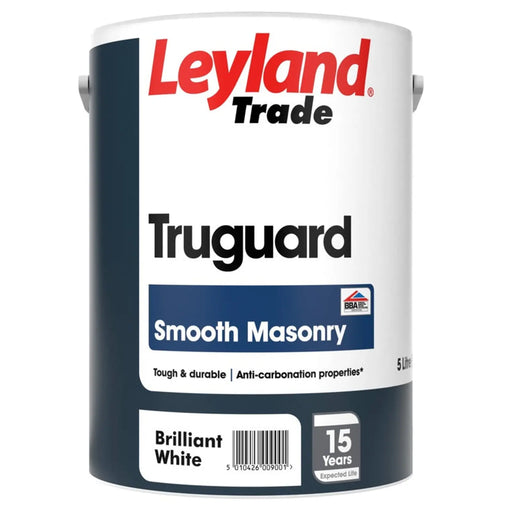 Leyland Trade Truguard Smooth Masonry Paint 5L Brilliant White
